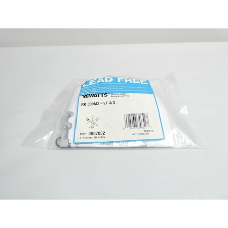 Watts RELIEF VALVE REPAIR KIT VALVE PARTS AND ACCESSORY RK 009M2-VT 3/4